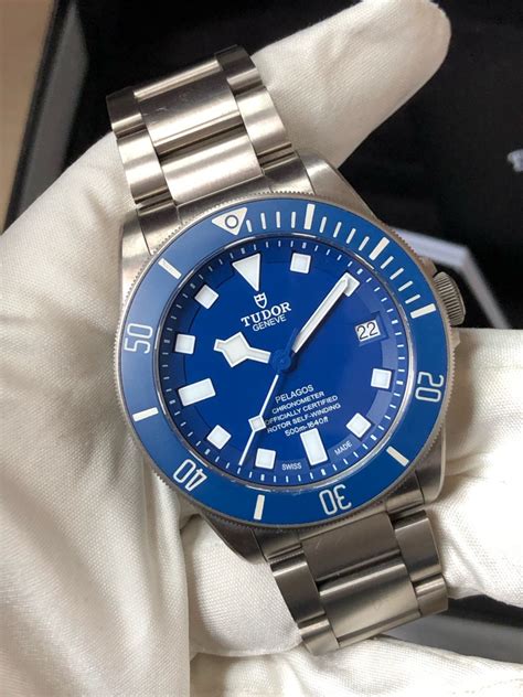 tudor blue dial watch.